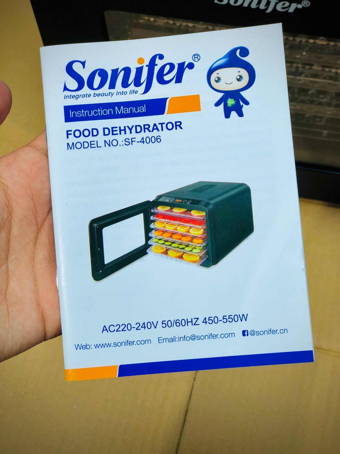 Sonifer 6 Tray Food Dehydrater