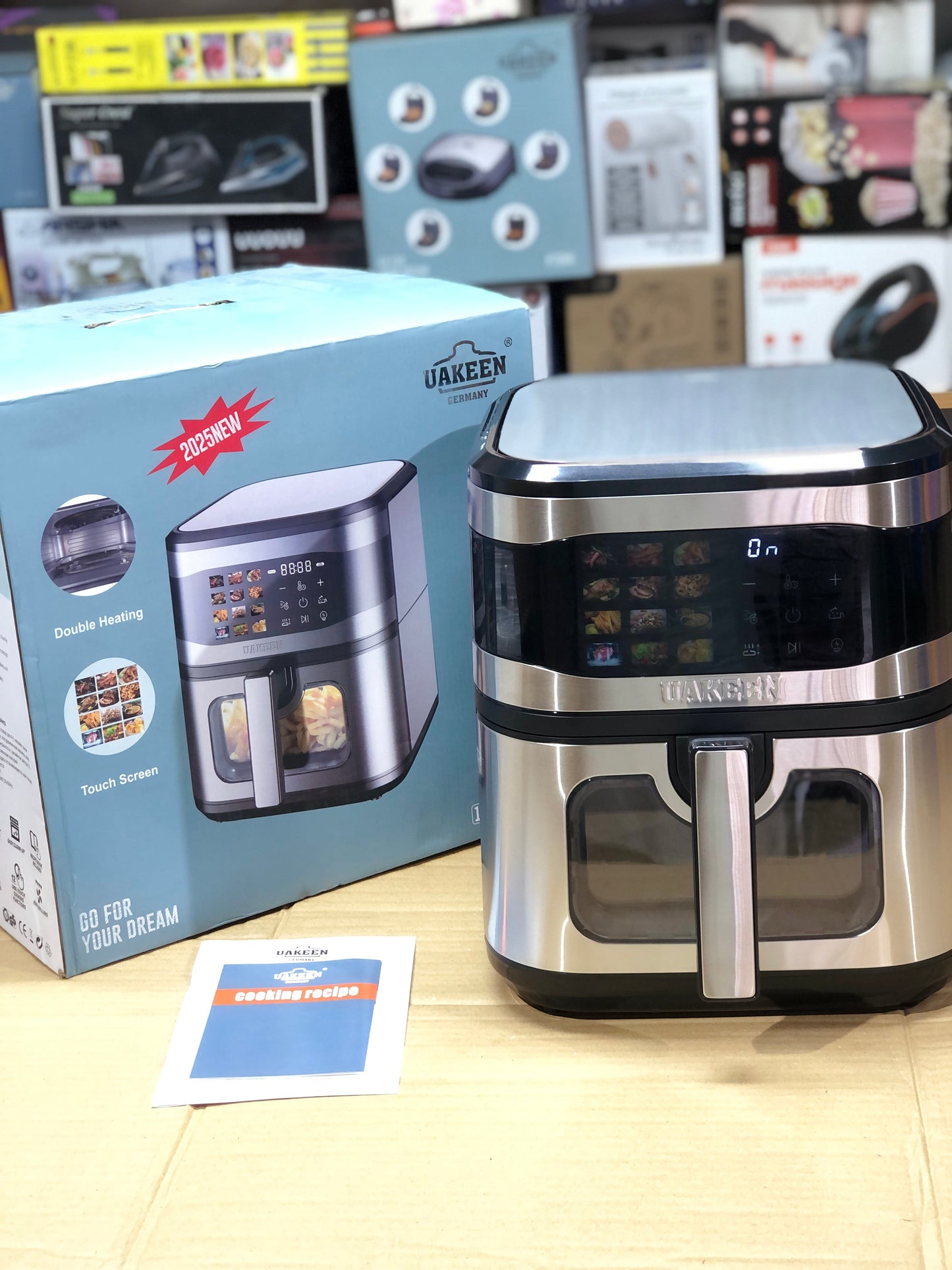 Uakeen Digital Double Heating Air Fryer 10L Capacity ZL-1709 PLUS