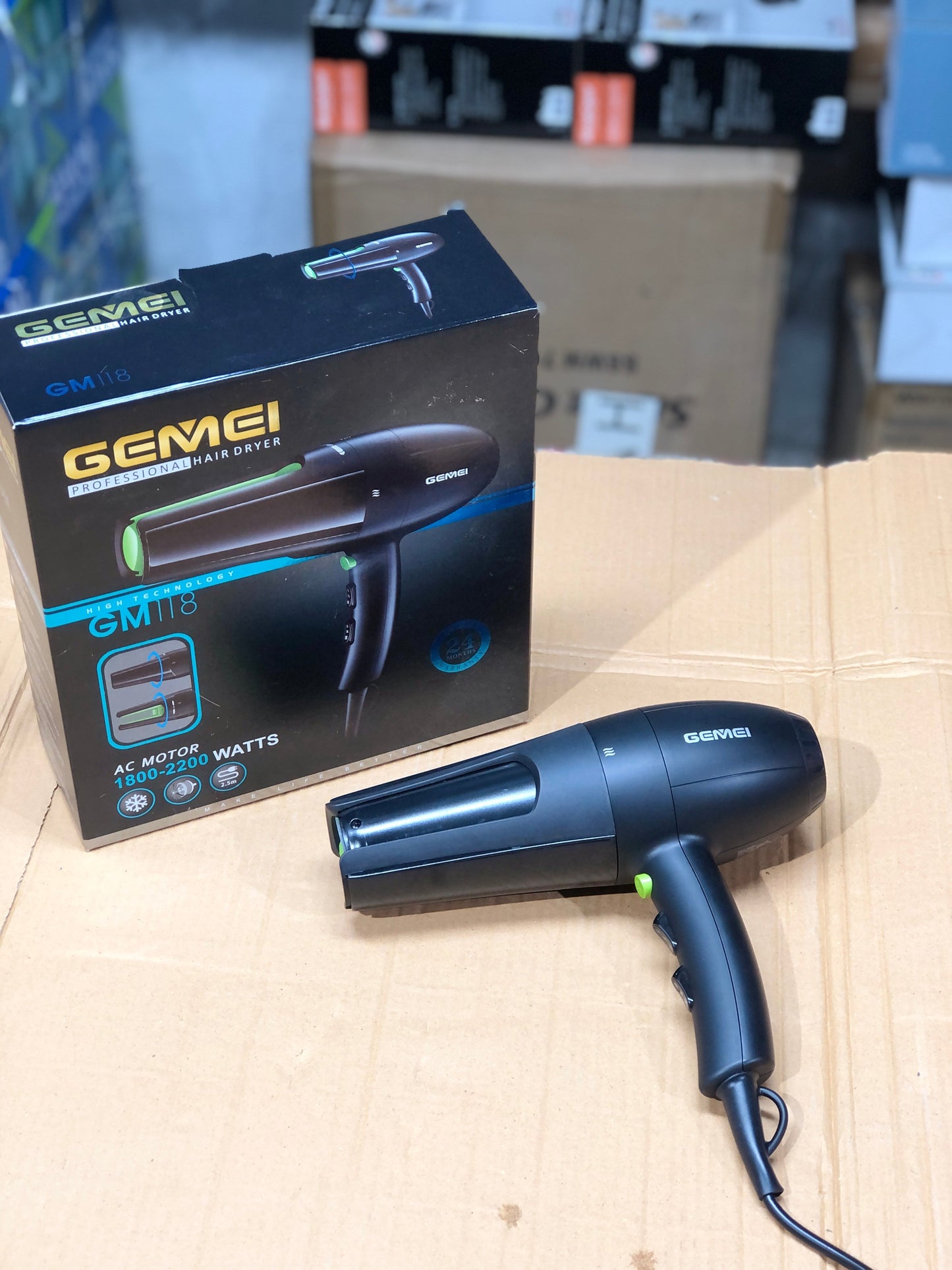 GEMEI Professional Motor Hair Dryer GM118