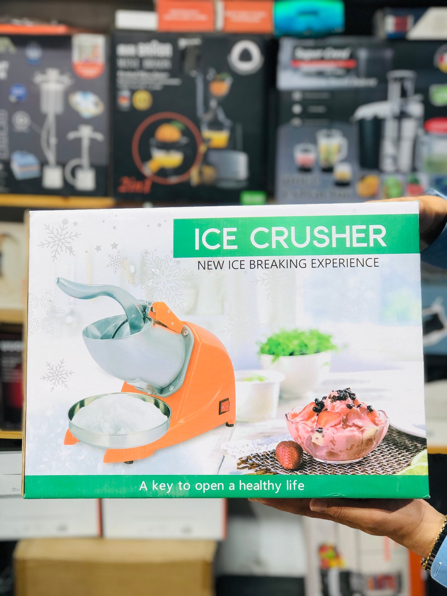 Imported Heavy Duty Electric Ice Crushing Machine