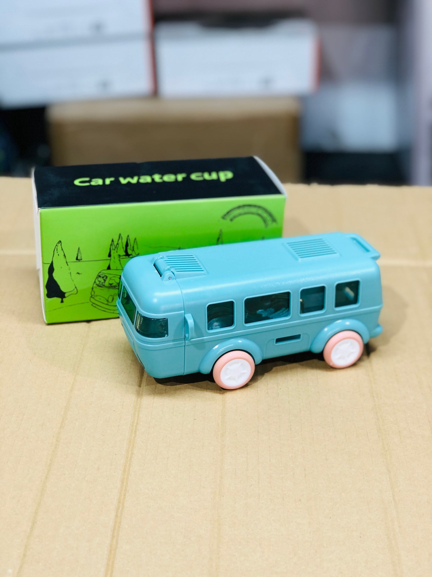 Bus Shape Children Car Water Bottle