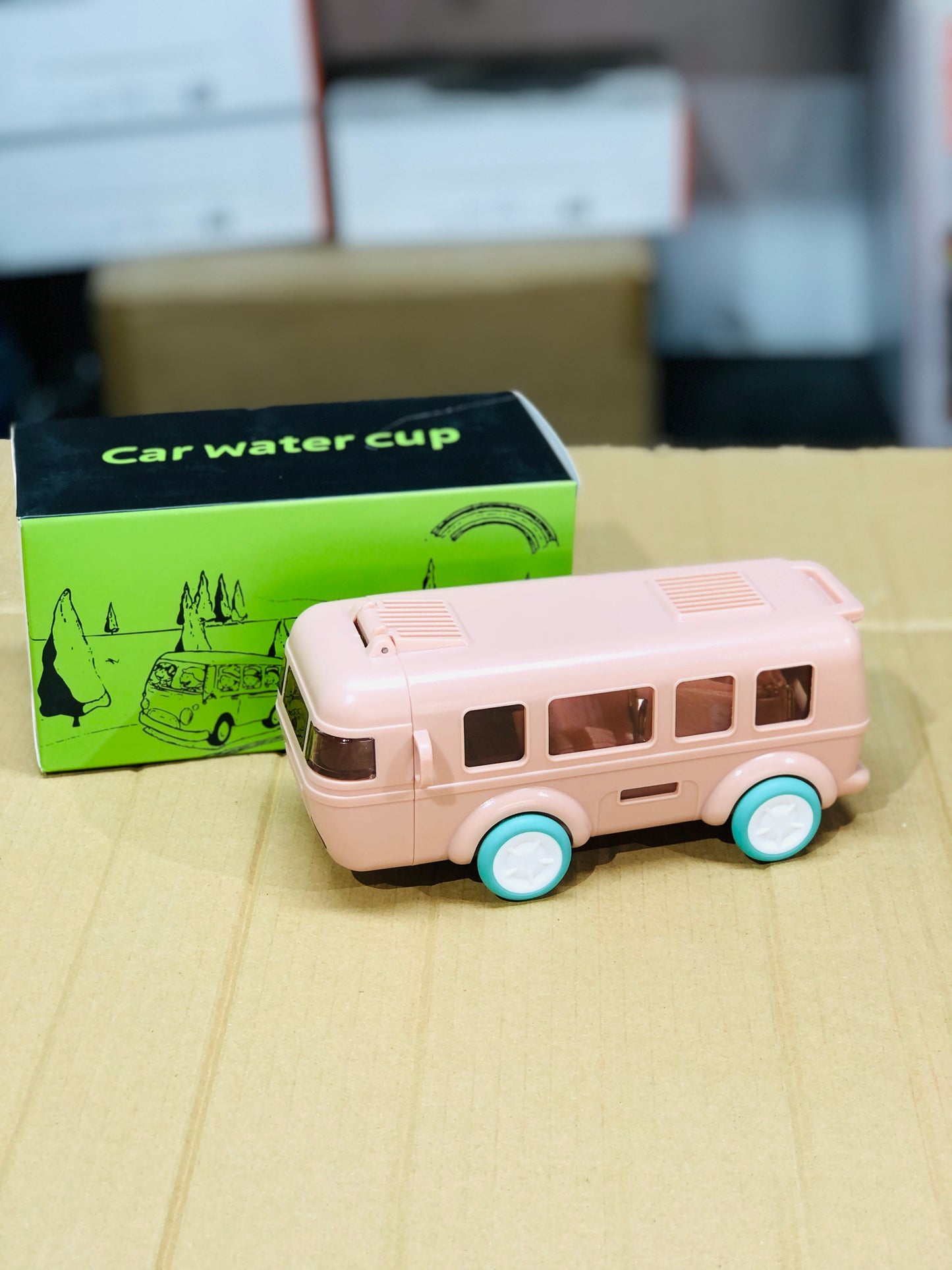 Bus Shape Children Car Water Bottle