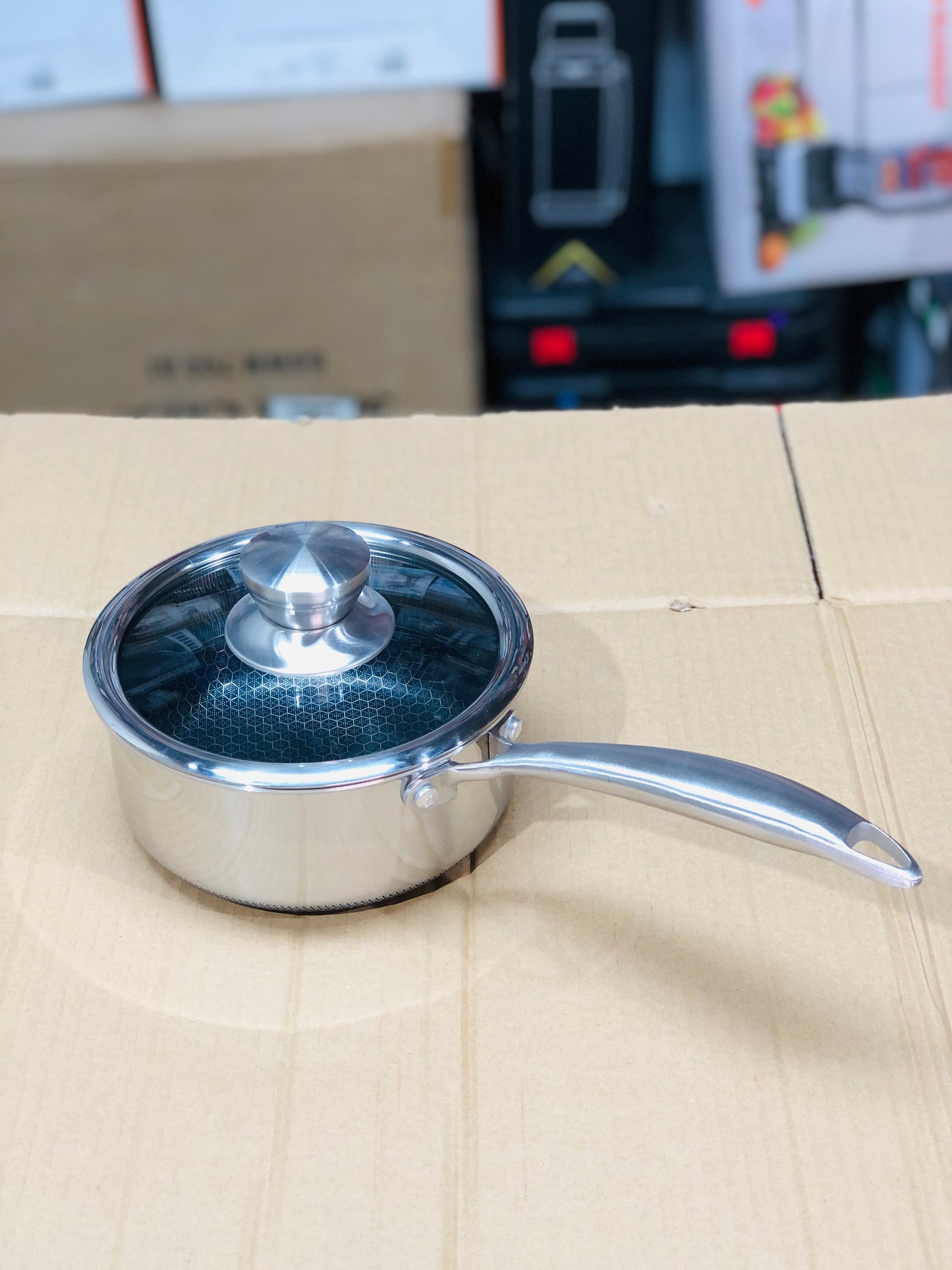 Laser Crafted Honeycomb Sauce Pan