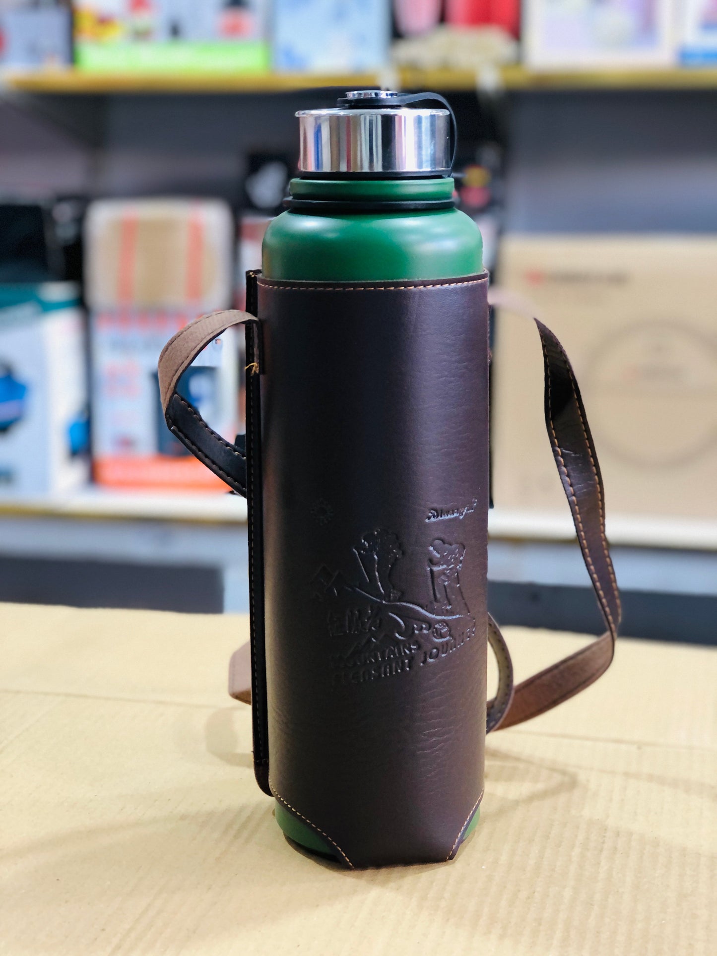 Imported Leather Water Bottles