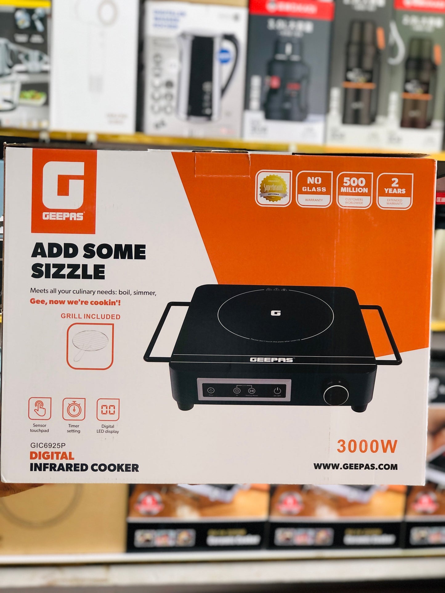 Geepas Digital Infrared Universal Hot Plate 6925