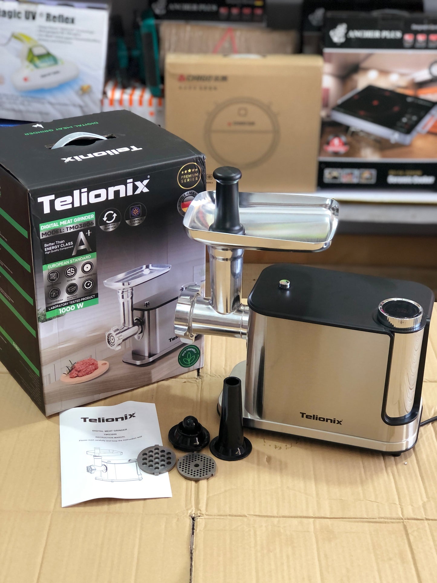 Imported Telionix Digital Meat Grinder TMG3806