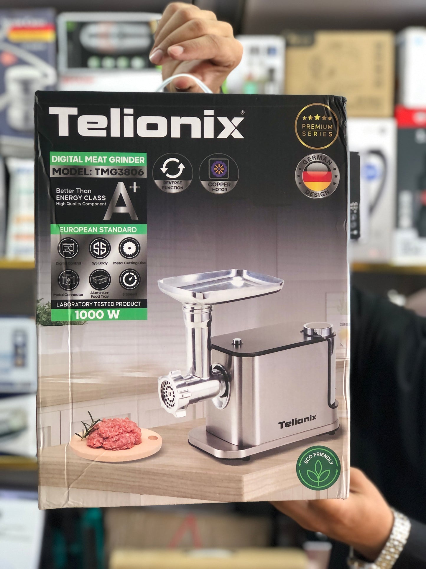 Imported Telionix Digital Meat Grinder TMG3806