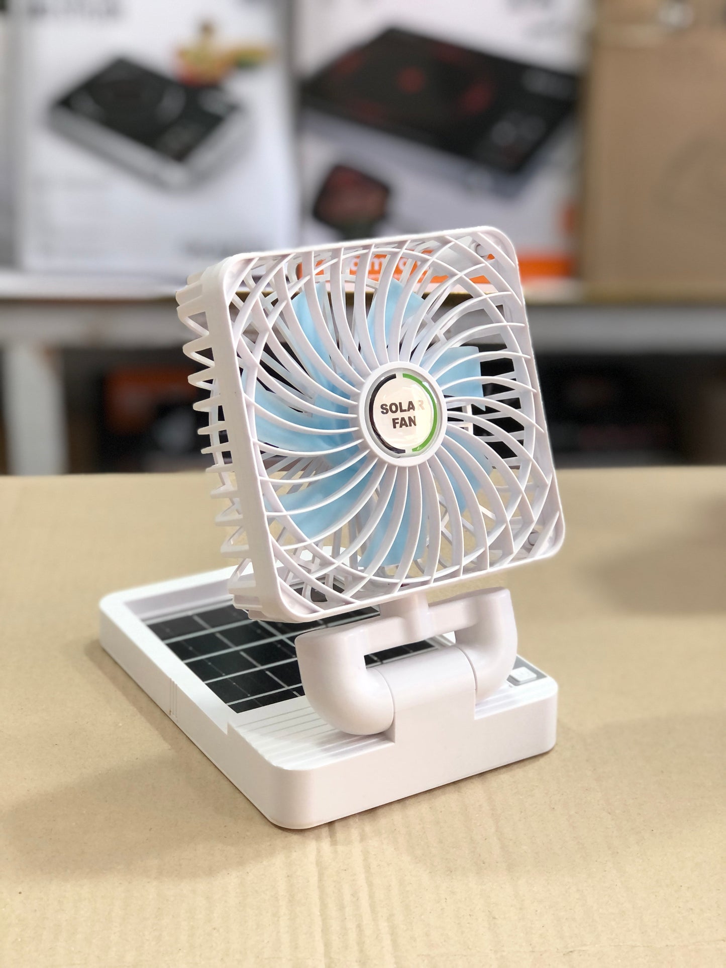 Imported Foldable Solar Rechargeable Fan 666