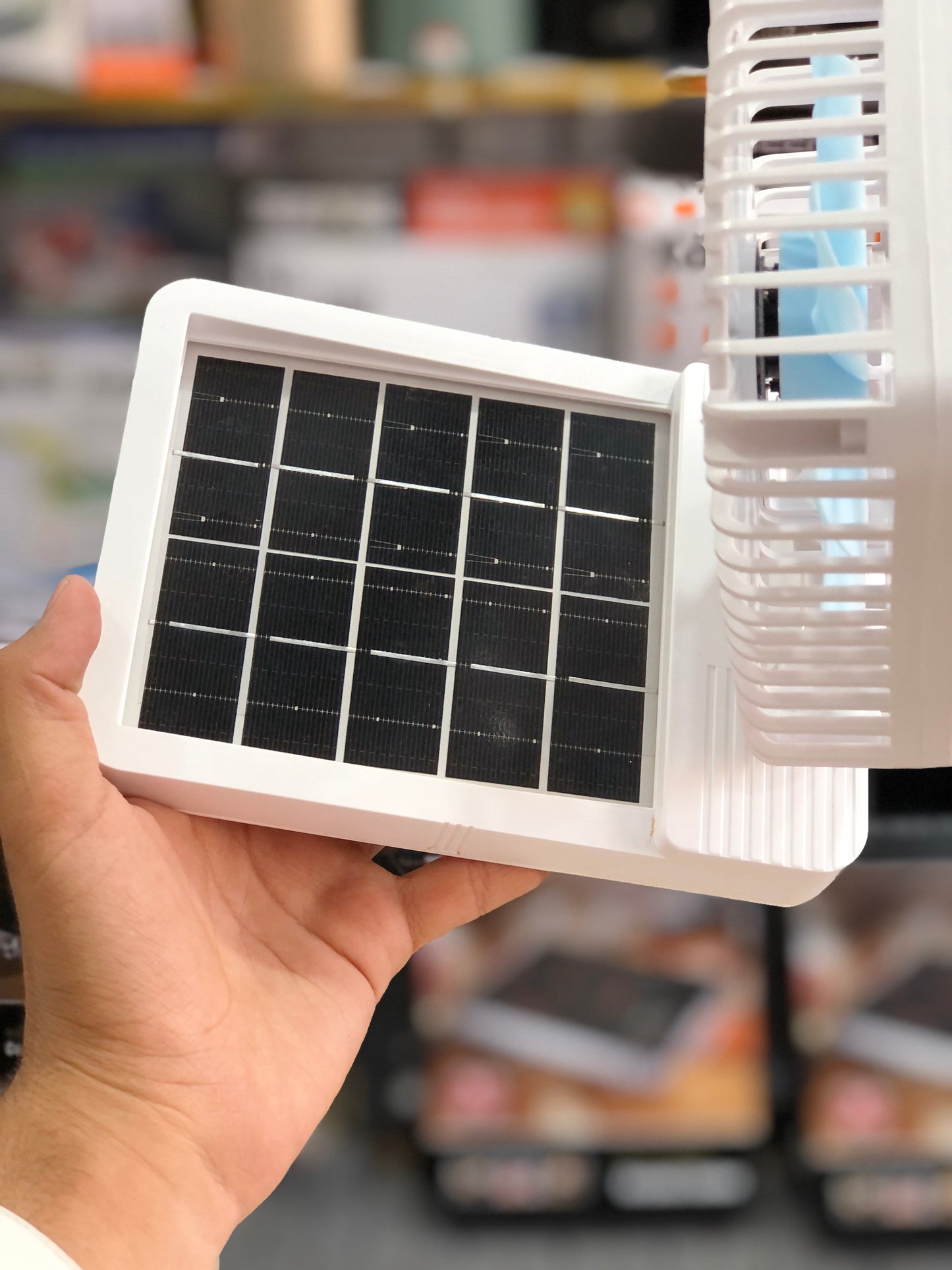 Imported Foldable Solar Rechargeable Fan 666