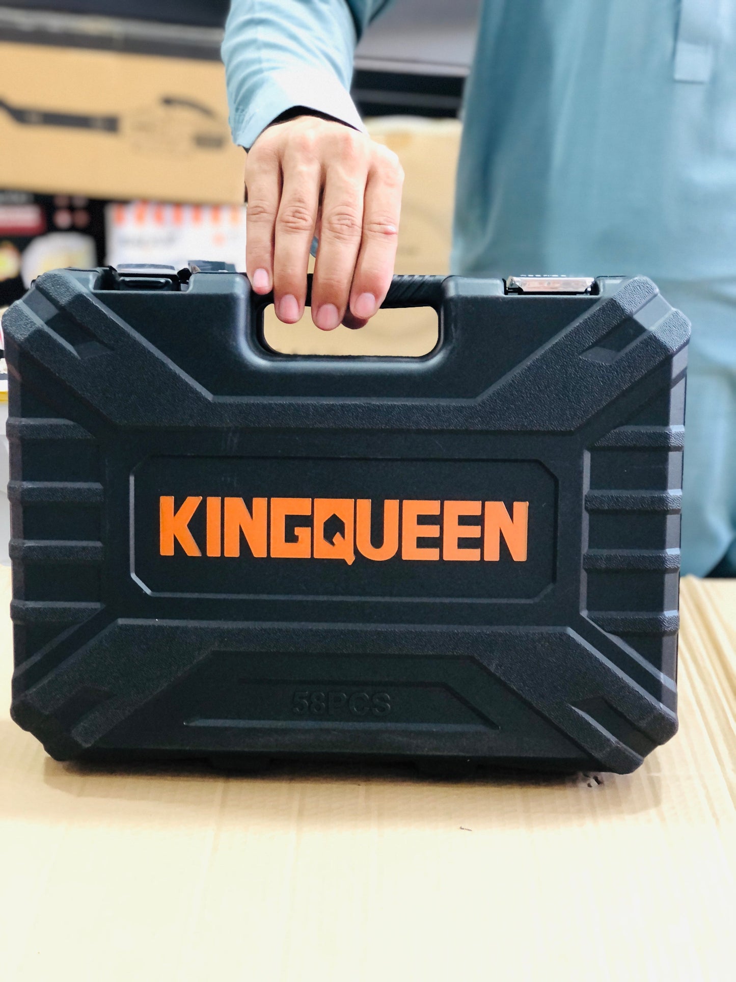 Kings Queen 58 Pieces Chromium Stainless Steel Tool Kit Set