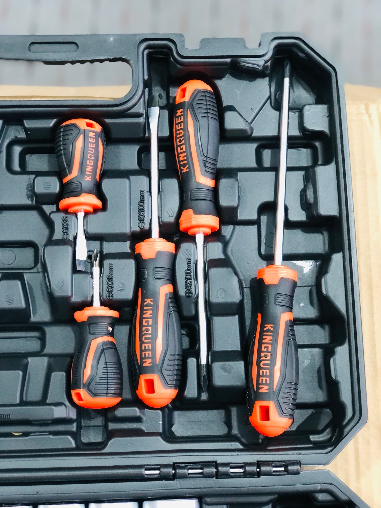 Kings Queen 58 Pieces Chromium Stainless Steel Tool Kit Set