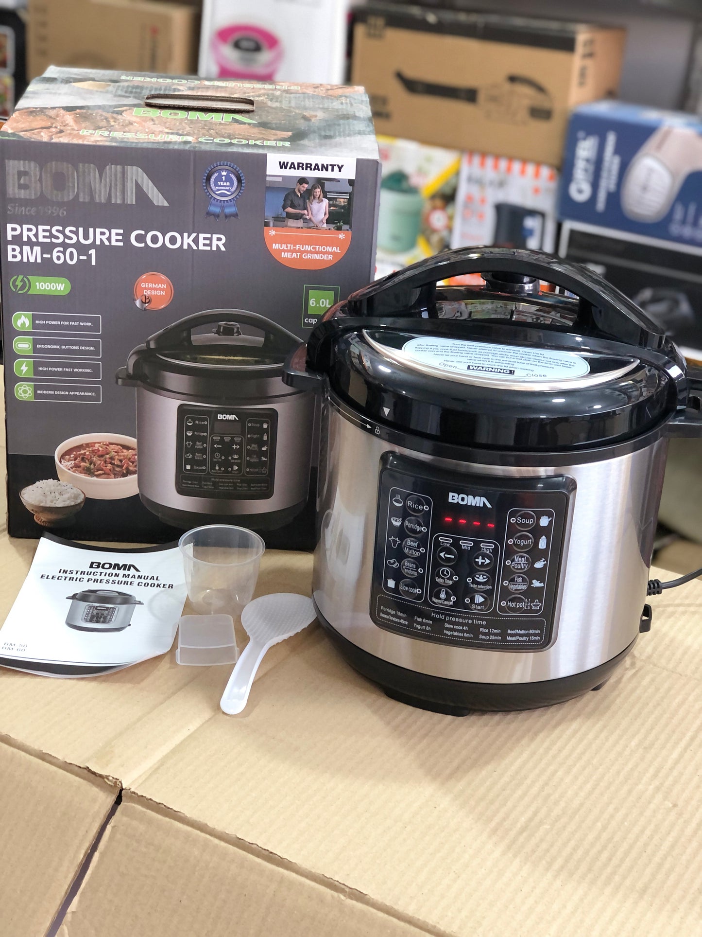 BOMA 6L Multifunction Electric Pressure Cooker