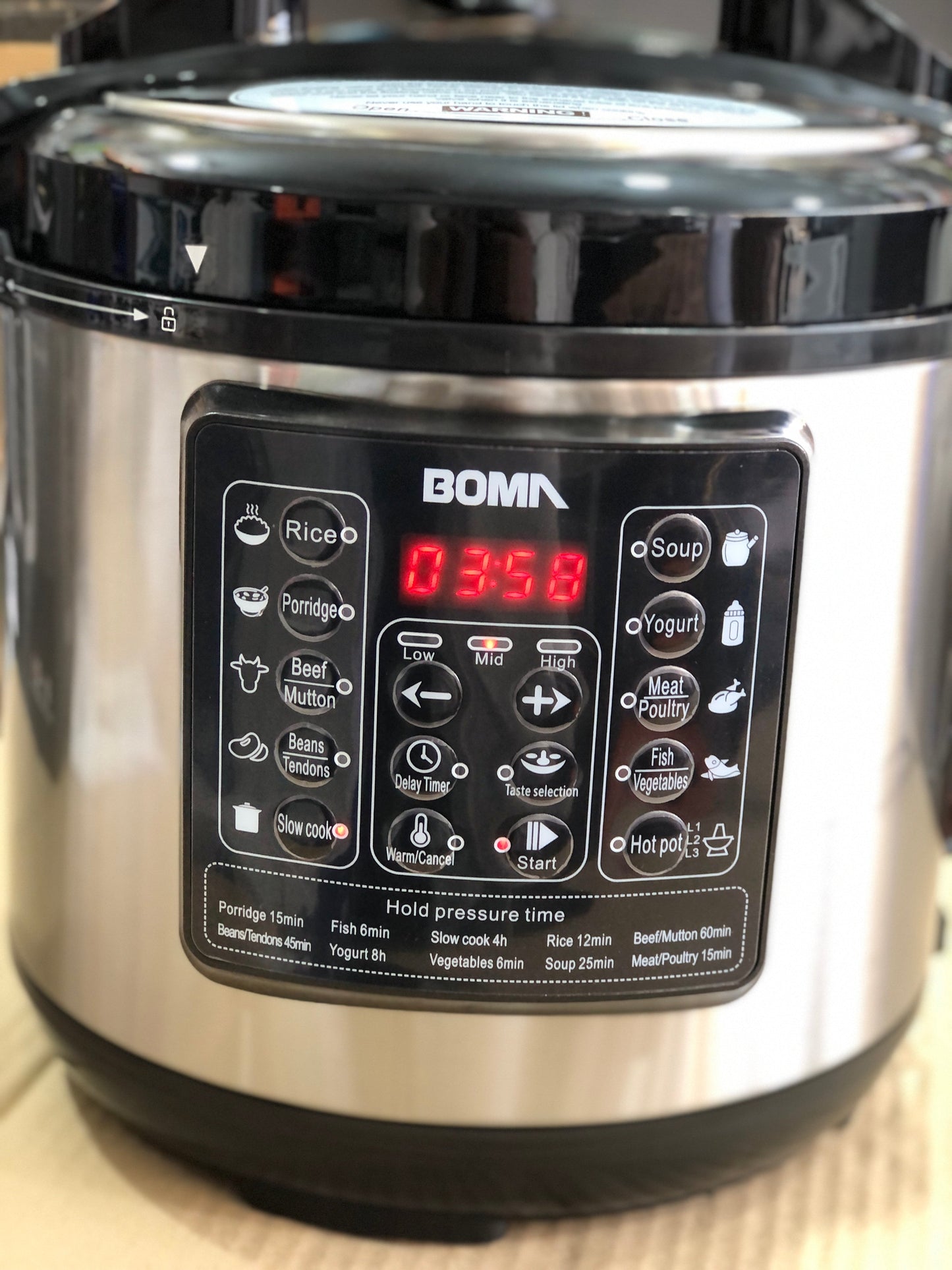 BOMA 6L Multifunction Electric Pressure Cooker