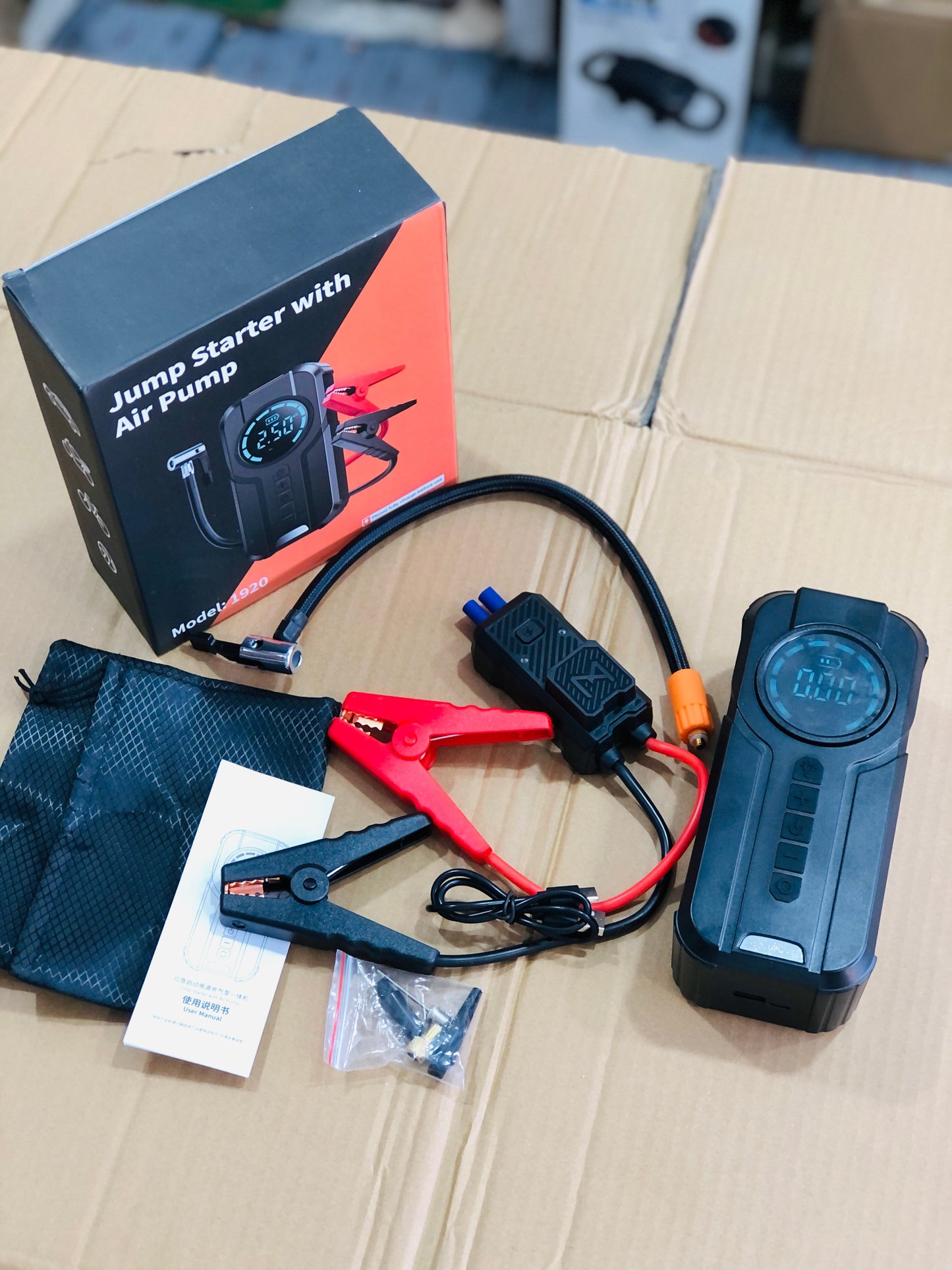 Imported 4in 1 Jump Starter with Air Pump N1920