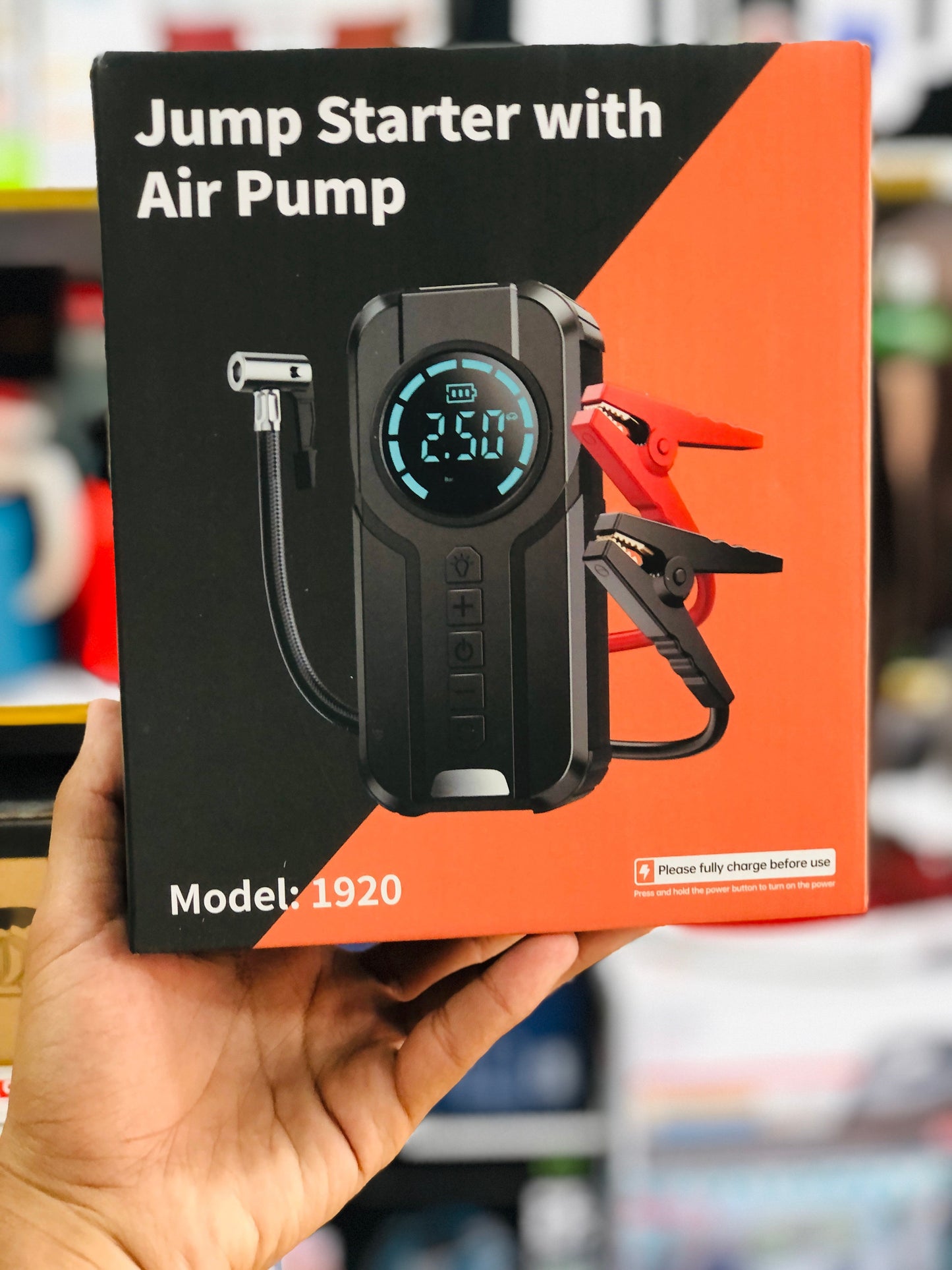 Imported 4in 1 Jump Starter with Air Pump N1920