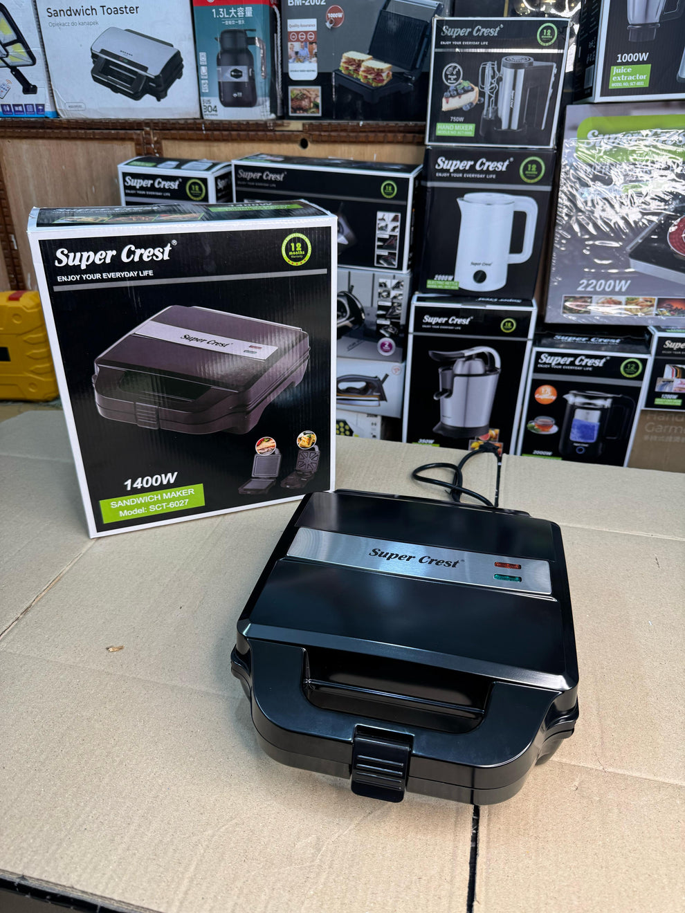 SUPER CREST 8 Slice Sandwich Maker SCT- 6027