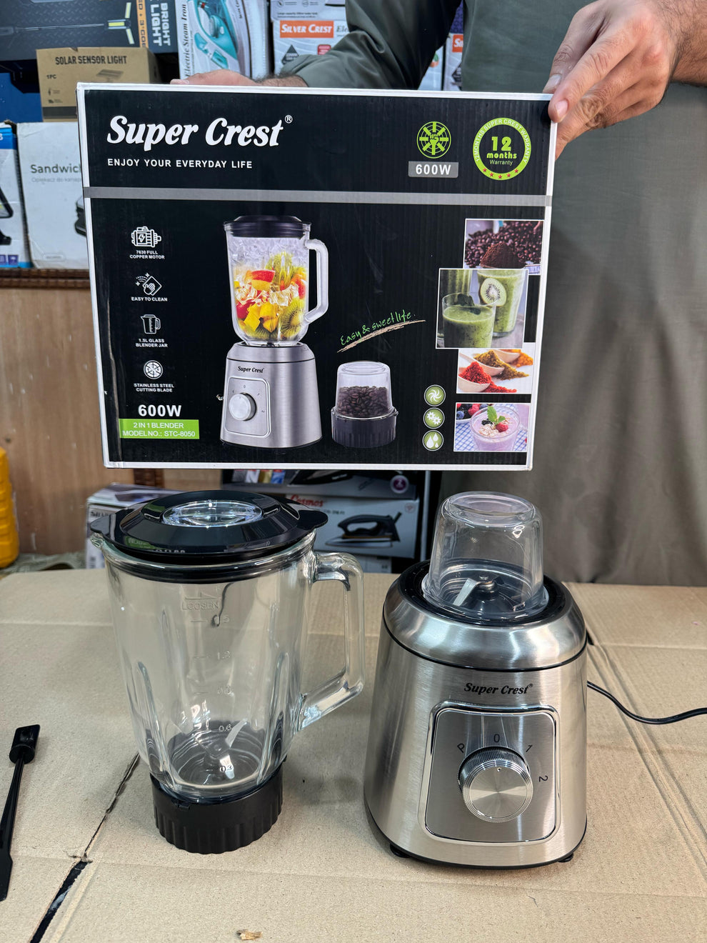 SUPER CREST 2 in 1 Commercial Blender STC - 8050