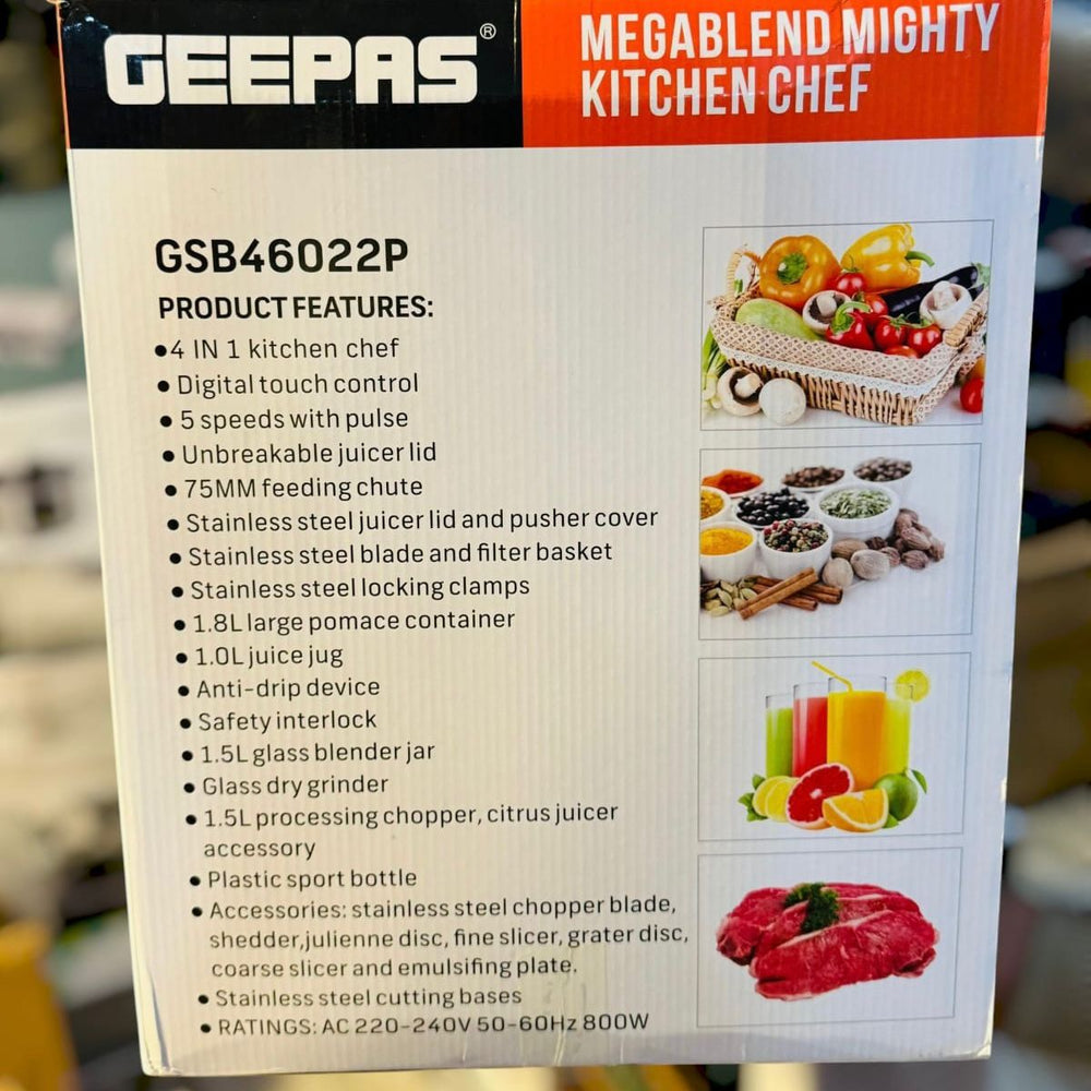 Geepas Megablend Mighty Kitchen Chef Food Factory-46022