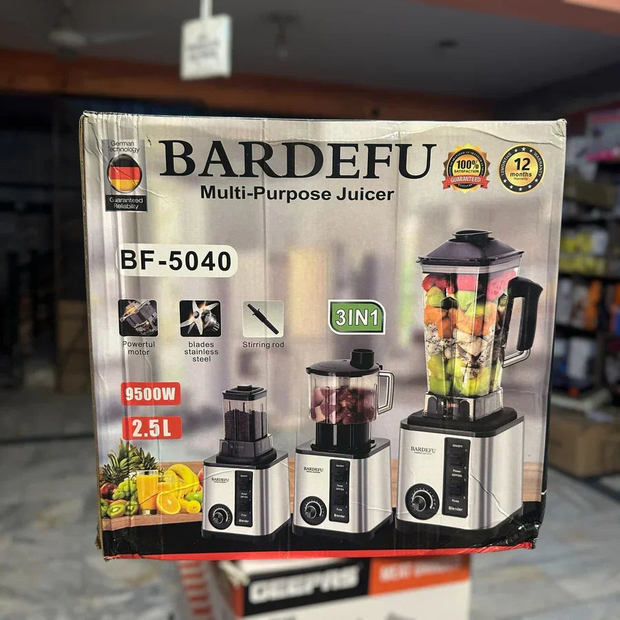 Bardefu 3-in-1 BF-5040 Blender, Chopper & Grinder – Versatile Power | mk hardware
