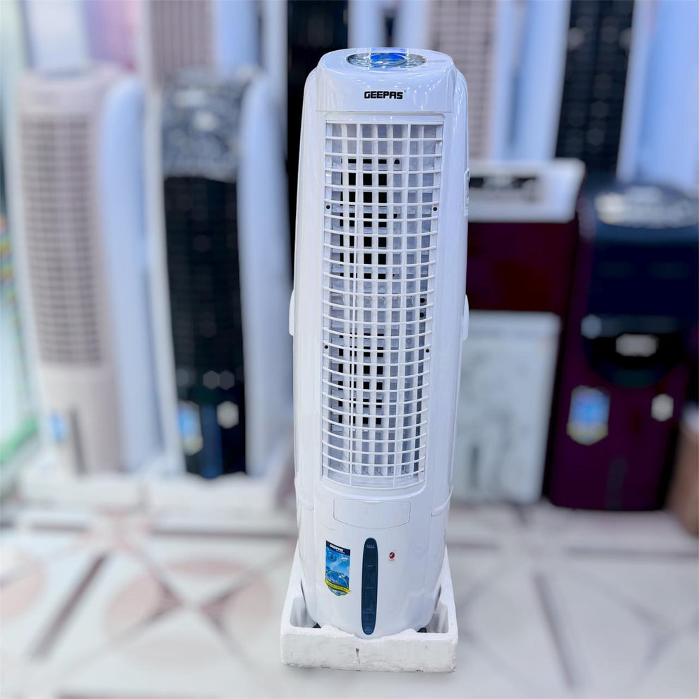 Geepas Tower Air Cooler With Remote & LED Screen Control