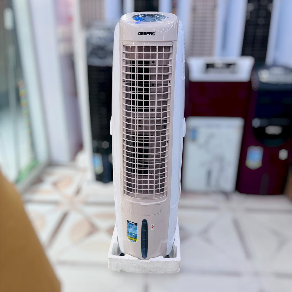 Geepas Tower Air Cooler With Remote & LED Screen Control