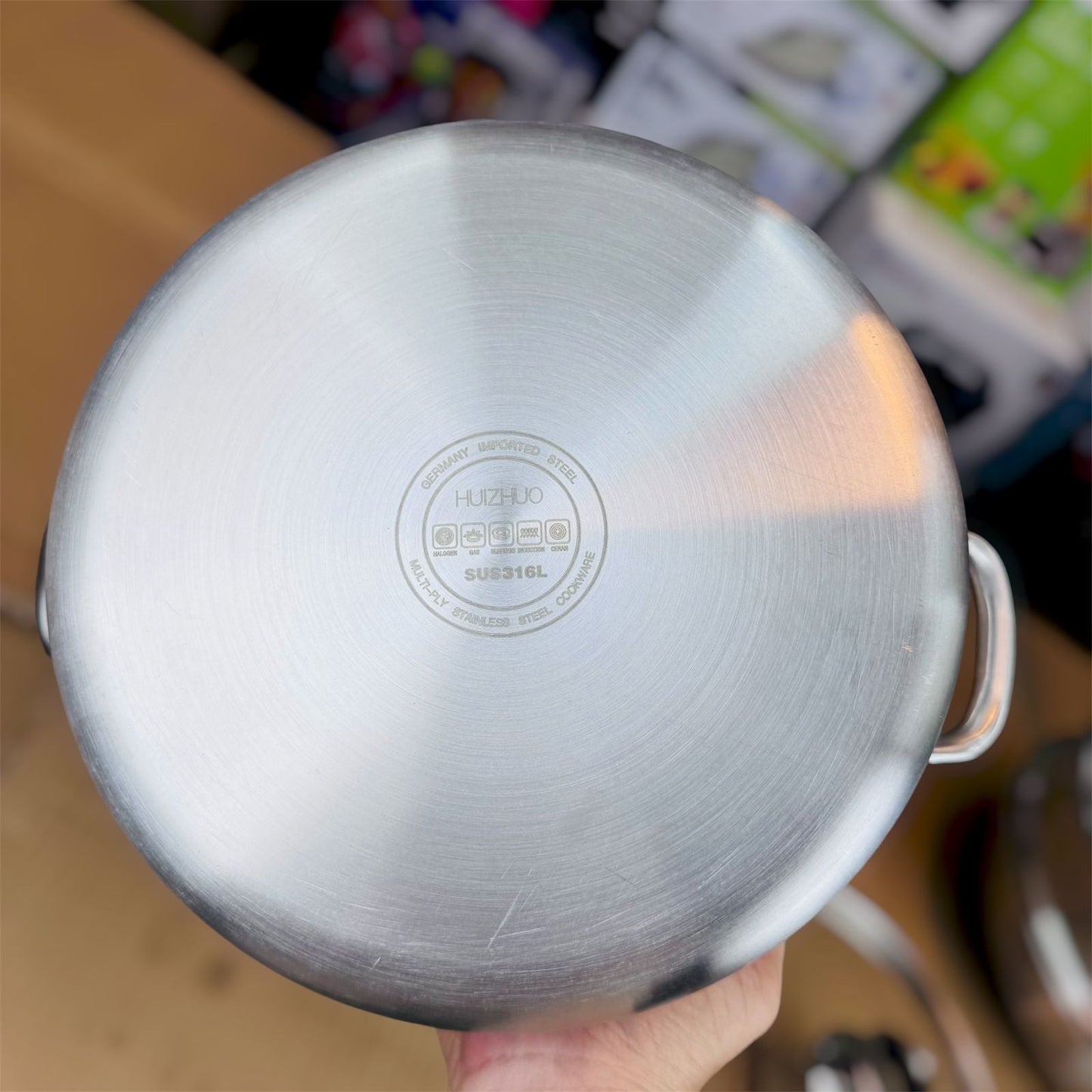 Imported 26cm Fish Coating Havey Stainlees Steel Fry Pan