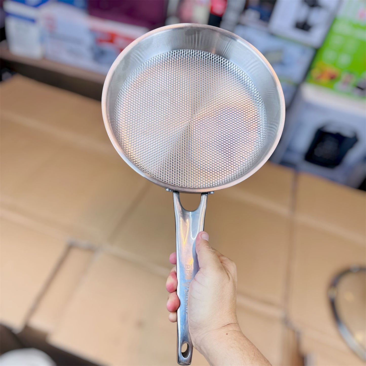 Imported 26cm Fish Coating Havey Stainlees Steel Fry Pan