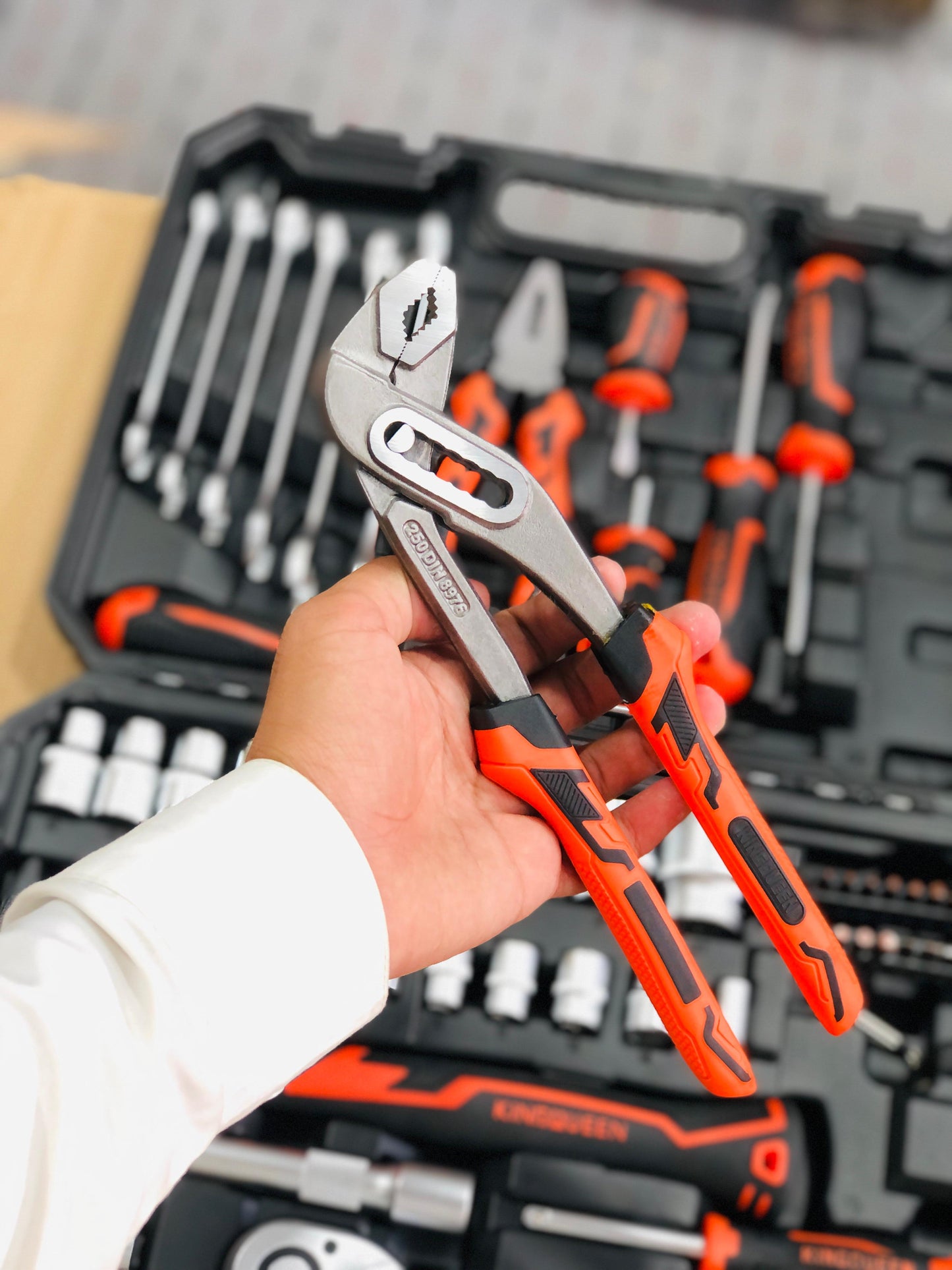 Kings Queen 58 Pieces Chromium Stainless Steel Tool Kit Set