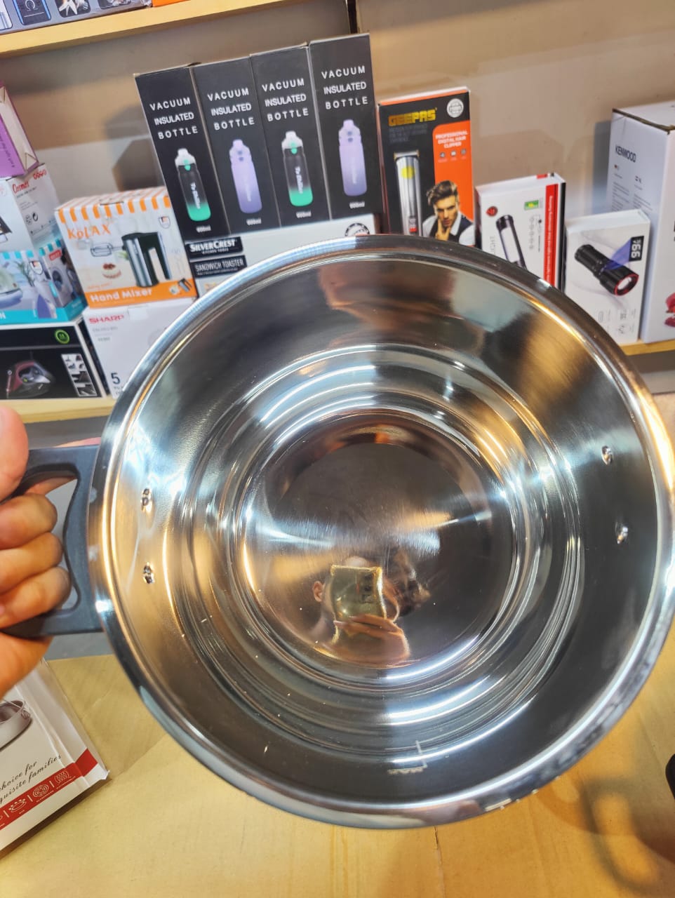 Imported 8pc Stainless Steel Automatic Pressure Cooker- 5L + 7L