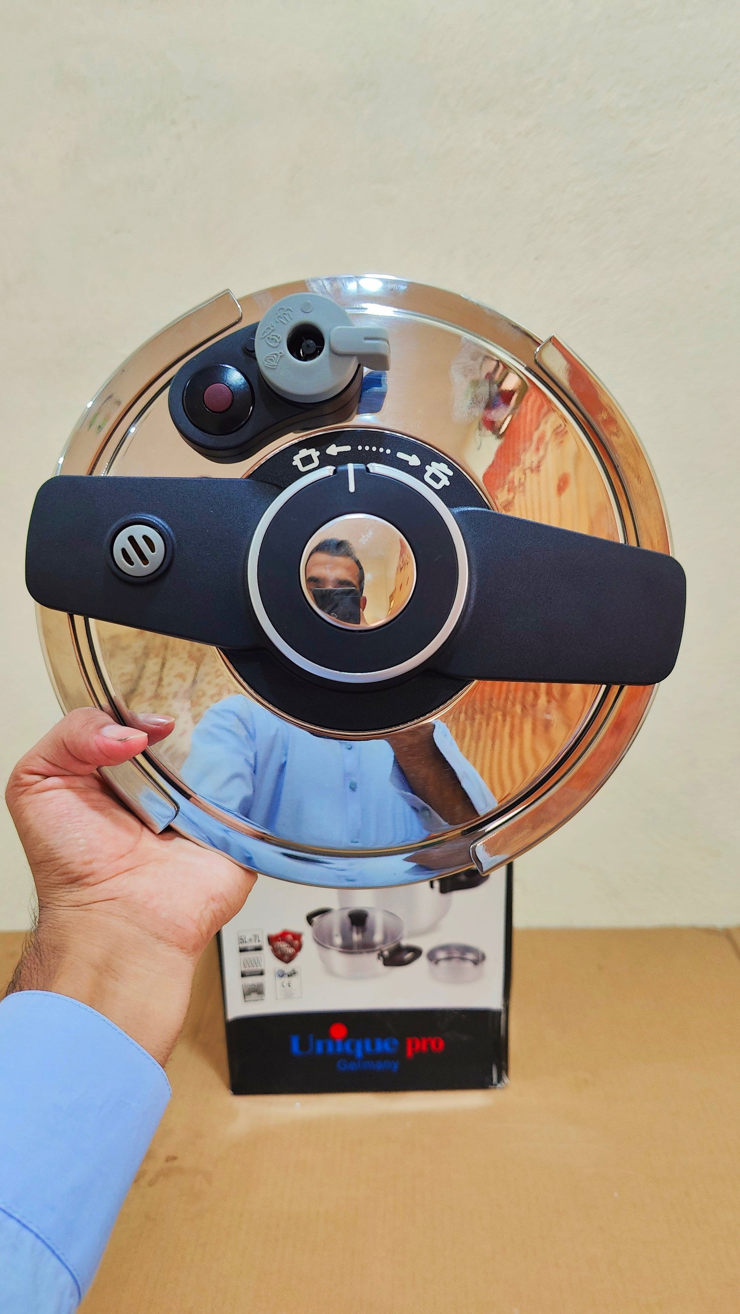 Imported Unique Pro 3 in 1  Stainless Steel Automatic Pressure Cooker - 5L + 7L