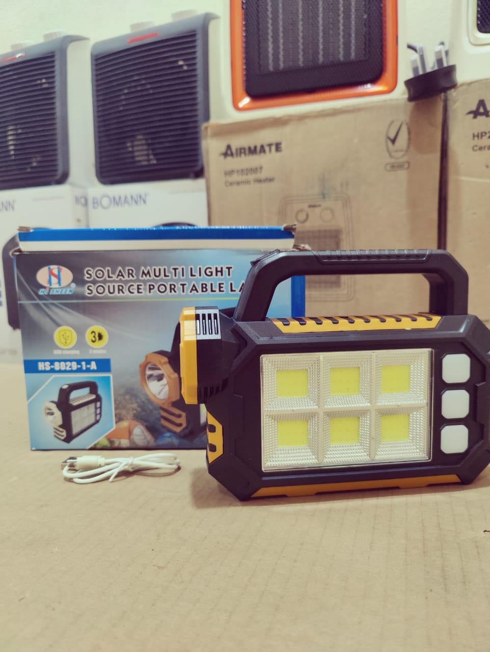 Solar Multi Light Source Portable Lamp HS-8029-1-A
