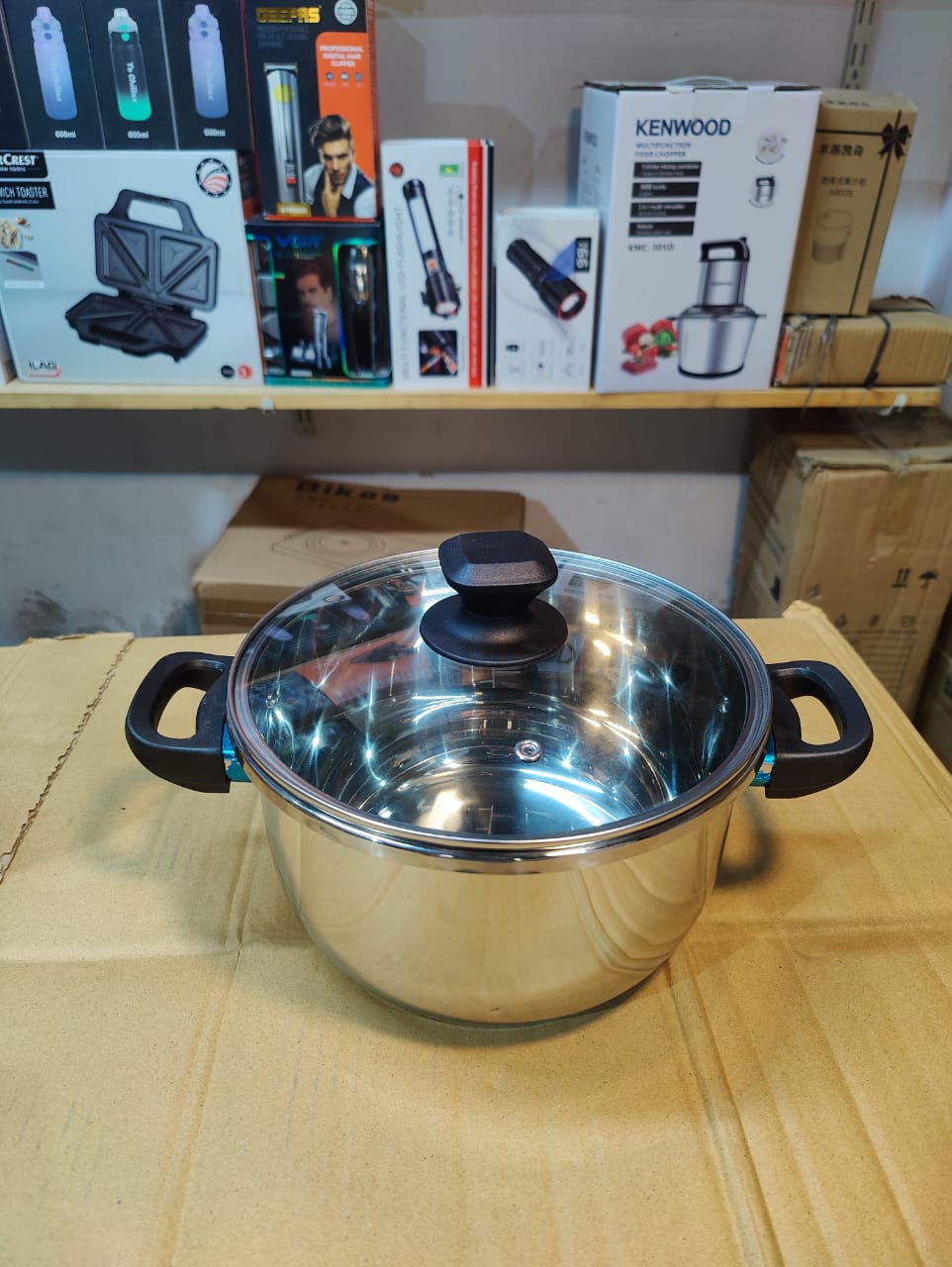 Imported 8pc Stainless Steel Automatic Pressure Cooker- 5L + 7L