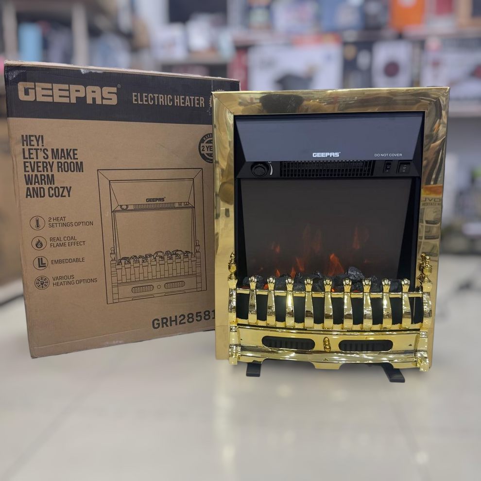 Geepas Coal Flame Effect Electric Heater 28581